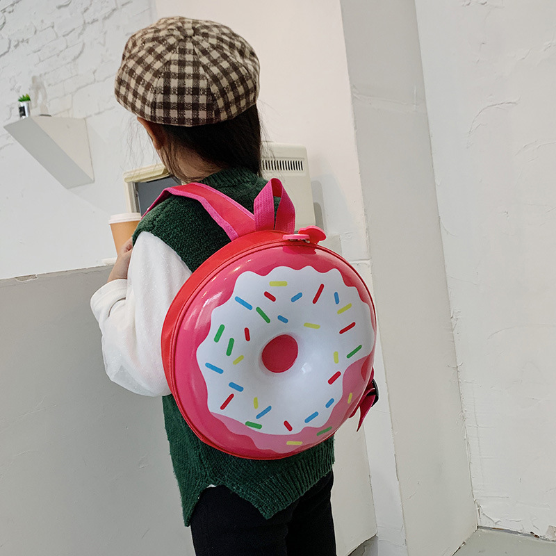 School Backpack Teen - Cartoon Kids Rugzak Schattige Donut Eierschaal