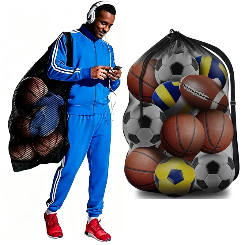 Drawstring Gym Bag - Draagbare sporttas met grote capaciteit voor