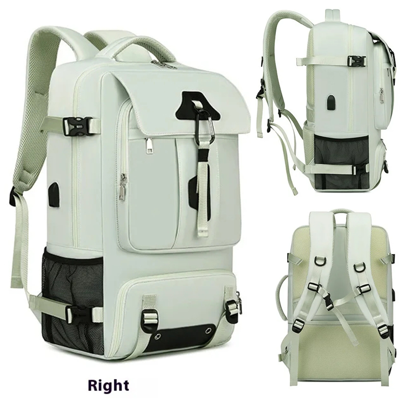Laptop Backpack 15.6 - 55L uitbreidbare reisrugzak, converteerbare schoudertas met