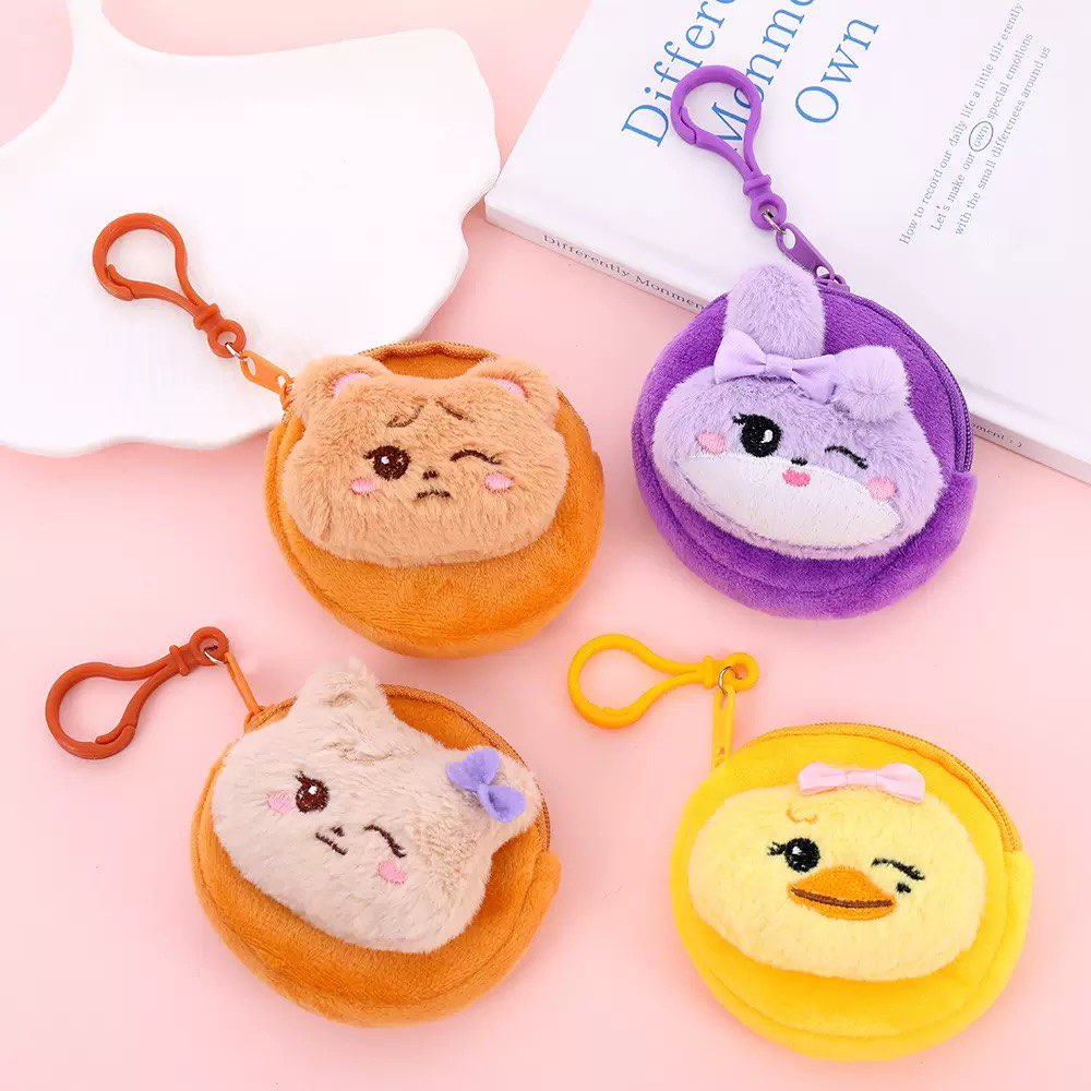 Mini Backpack Purse - Nieuwe Kawaii Pluche Muntportemonnee Sleutelhanger Schattig