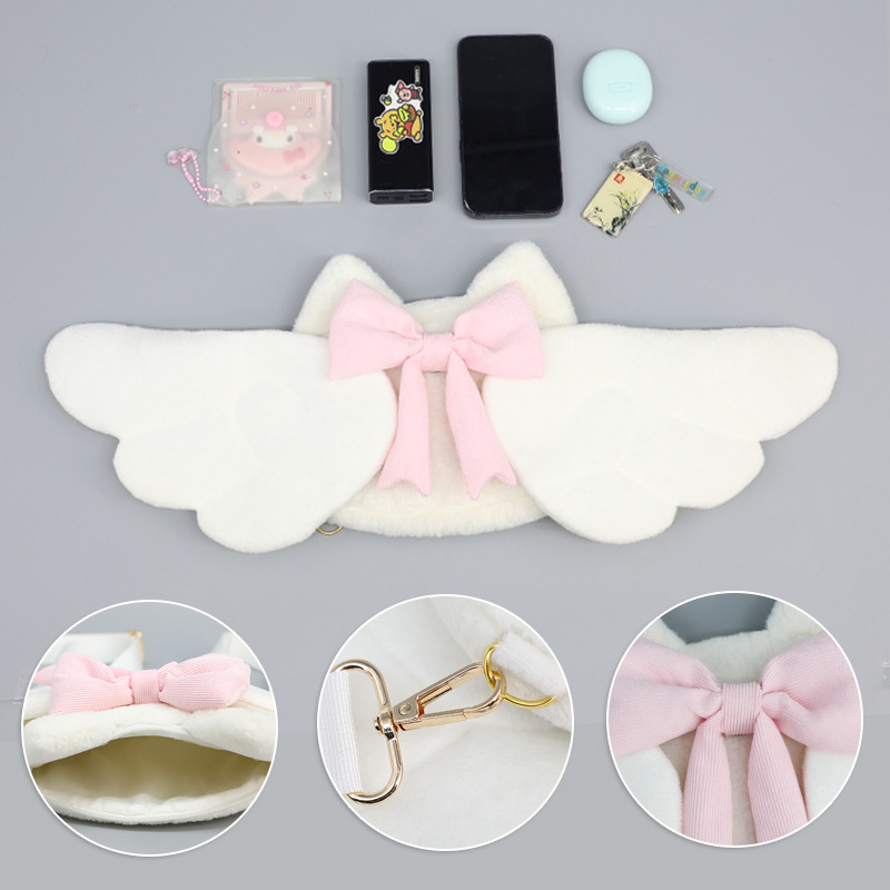 Mini Backpack Purse - Angel Cartoon Meisjes Rugzakken met Vleugel