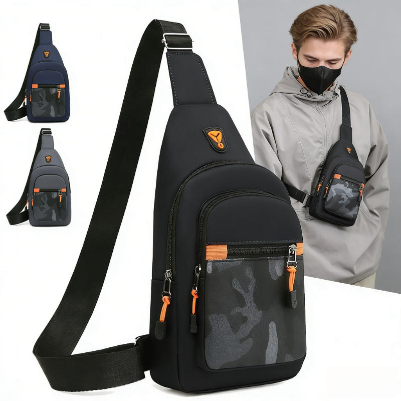 Hydration Pack Outdoor - Waterbestendige anti-diefstal borsttas Heren Duurzaam Oxford-stof