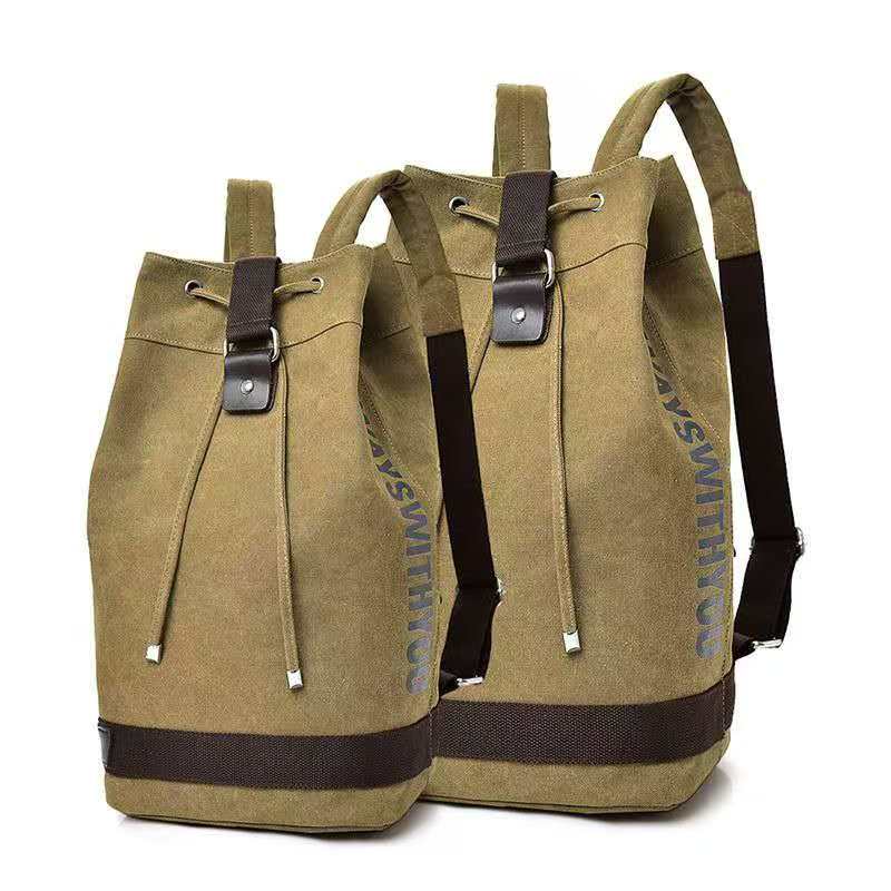 Fashion Backpack Women - 2026 Canvas rugzak met dubbele schouderbanden,