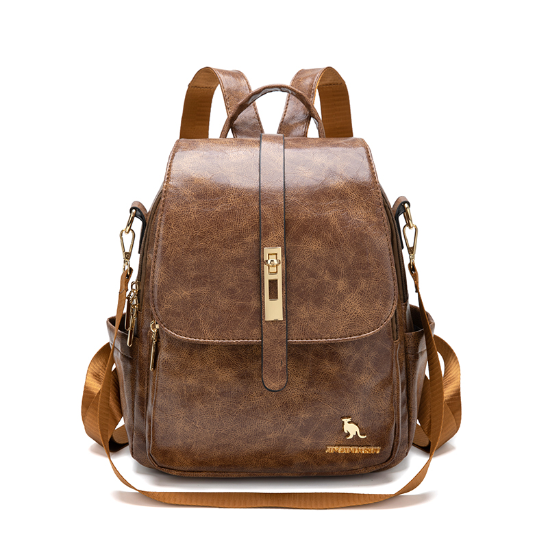 Leather Backpack Vintage - College Vrouwen Rugzakken Designer Zacht Lederen