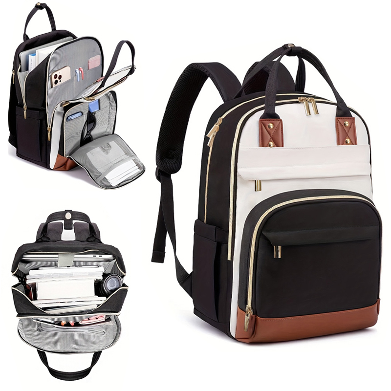 Fashion Backpack Women - Vliegtuigmaatschappij ontworpen verstelbare schouderband dames multi-color