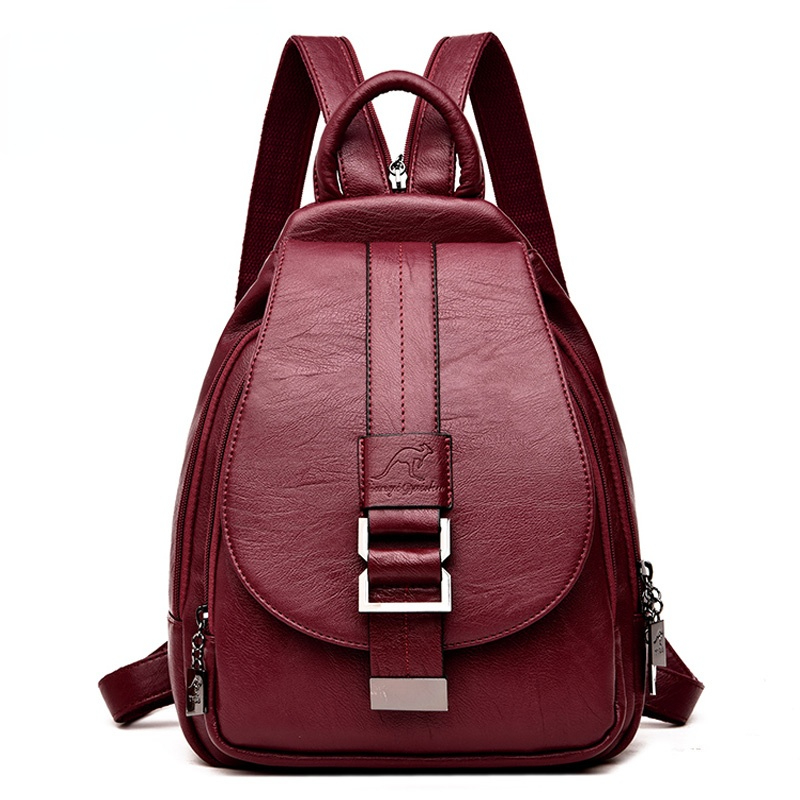 Leather Backpack Vintage - Designer Rugzakken Vrouwen Lederen Rugzakken Vrouwelijke