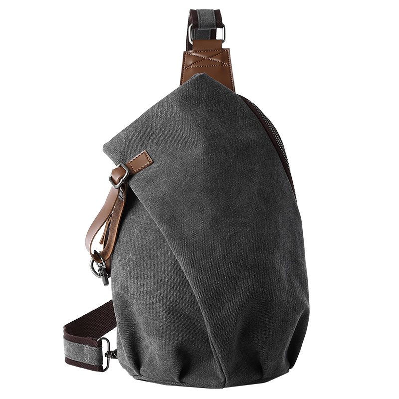 Sling Backpack Shoulder - MTE ELAN Retro canvas slingbag met