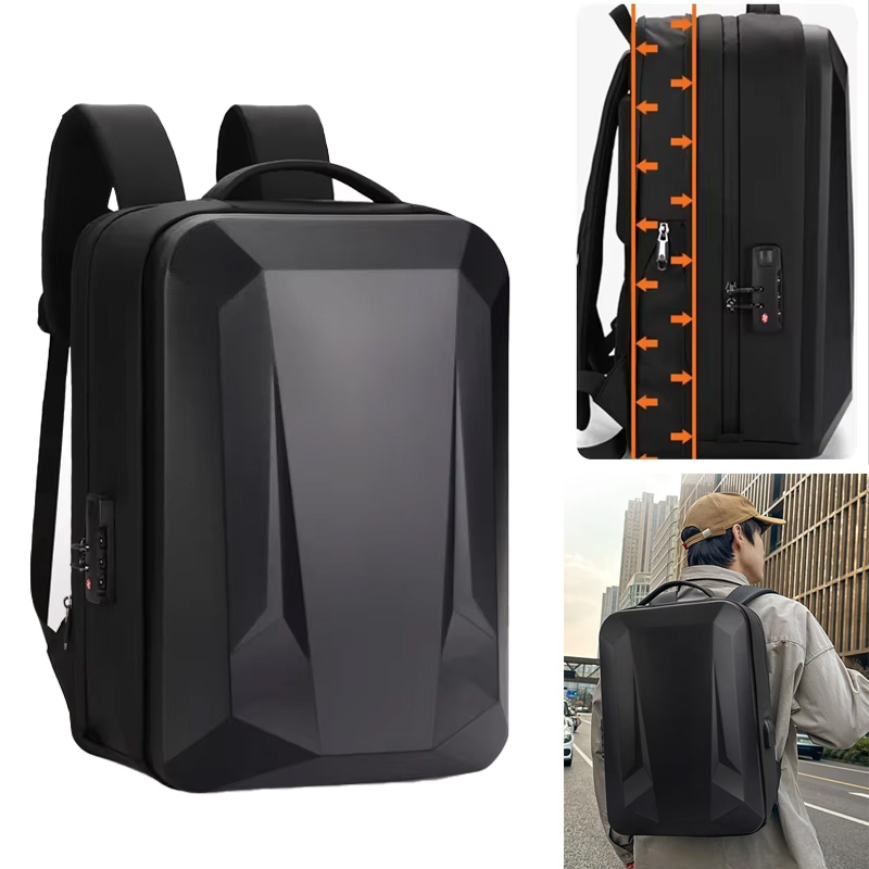 Laptop Backpack 15.6 - 15,6-16 inch hardshell laptop uitbreidbare rugzak