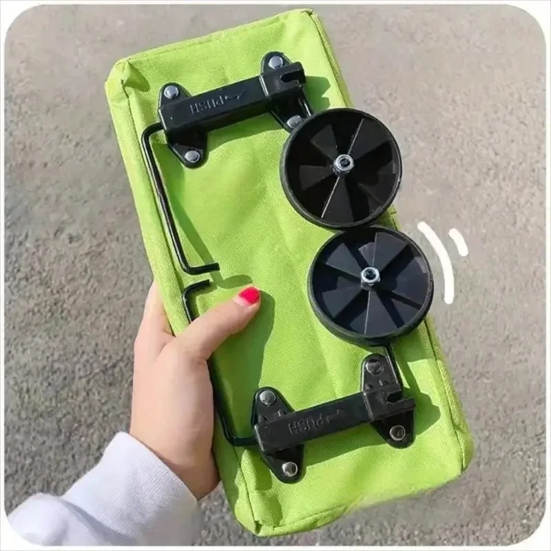 Foldable Backpack Small - Opvouwbare draagbare boodschappenkar met wielen |