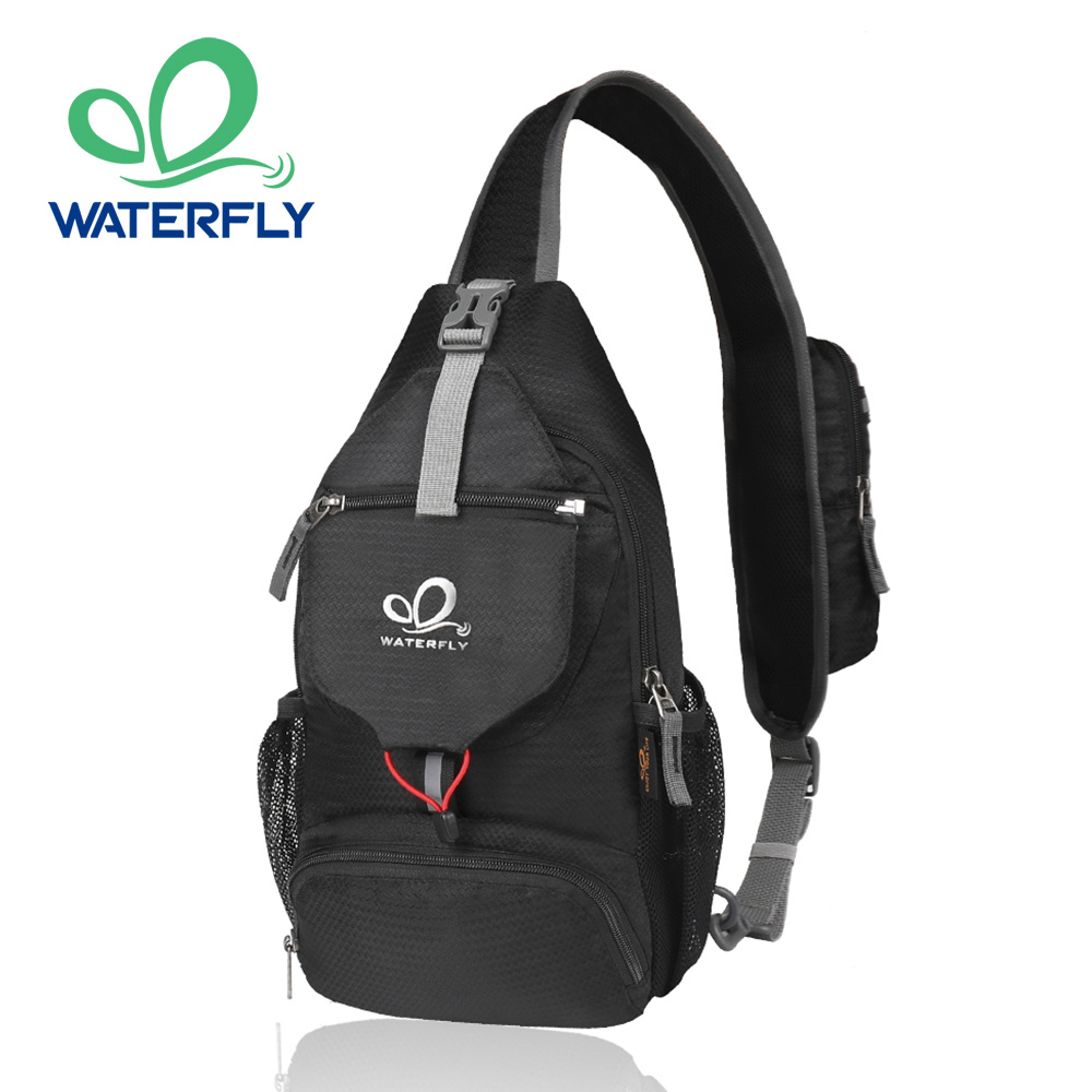 Sling Backpack Shoulder - WATERFLY Borsttas Schoudertas Kleine Crossbody Tas
