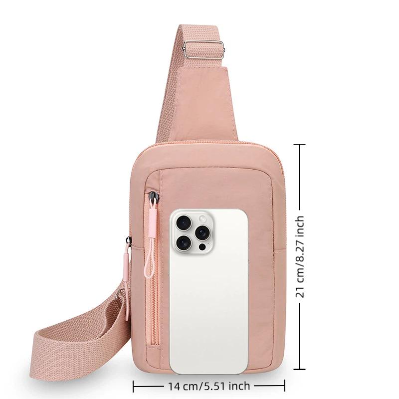 Sling Backpack Shoulder - Mini-slingbag Stijlvolle crossbody borstrugzak Duurzaam nylon