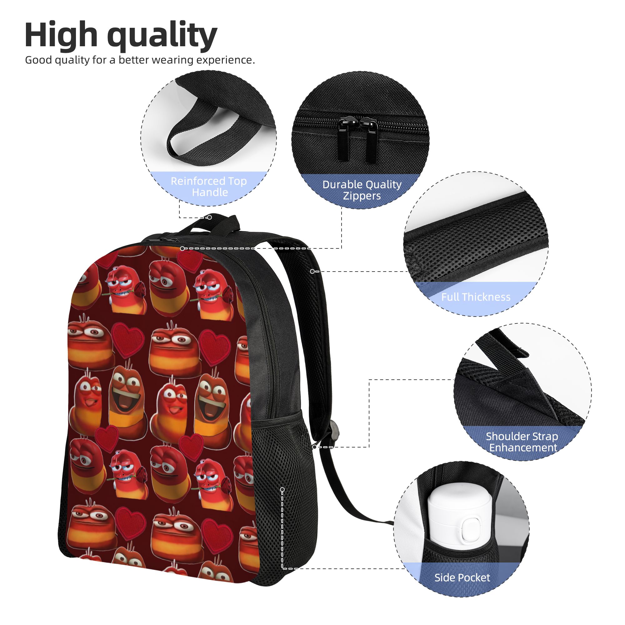 Larva Gele Larva Rode Rugzak S - School Backpack Teen recensie en prijs
