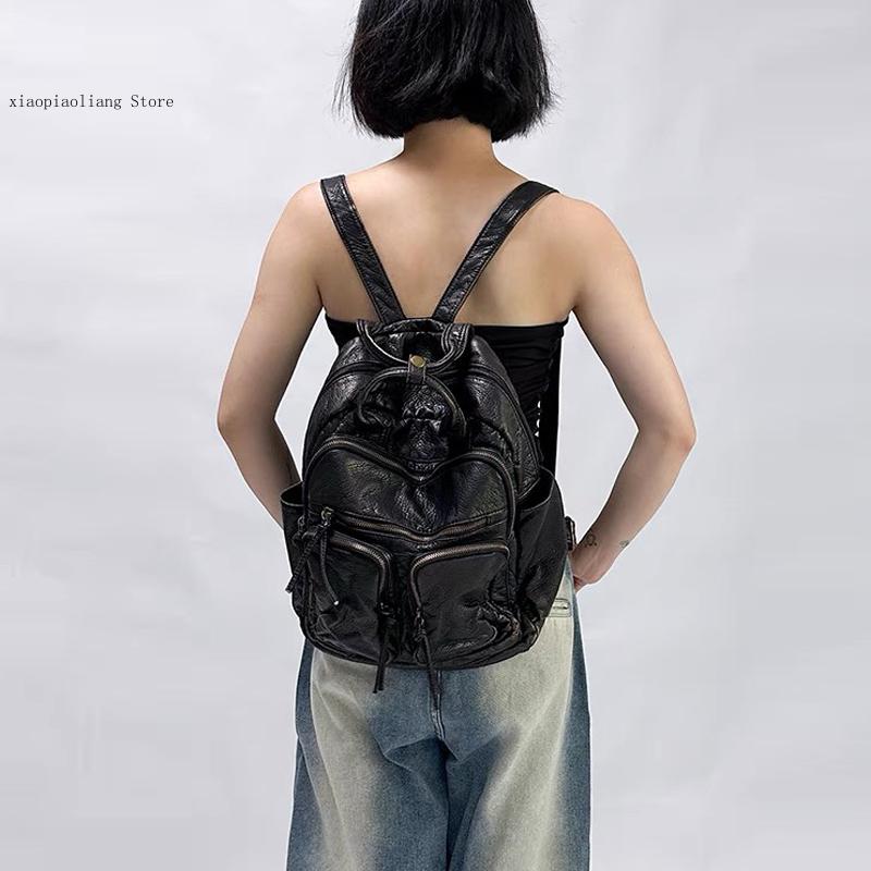 Luxe zacht gewassen Pu lederen - Leather Backpack Vintage recensie en prijs