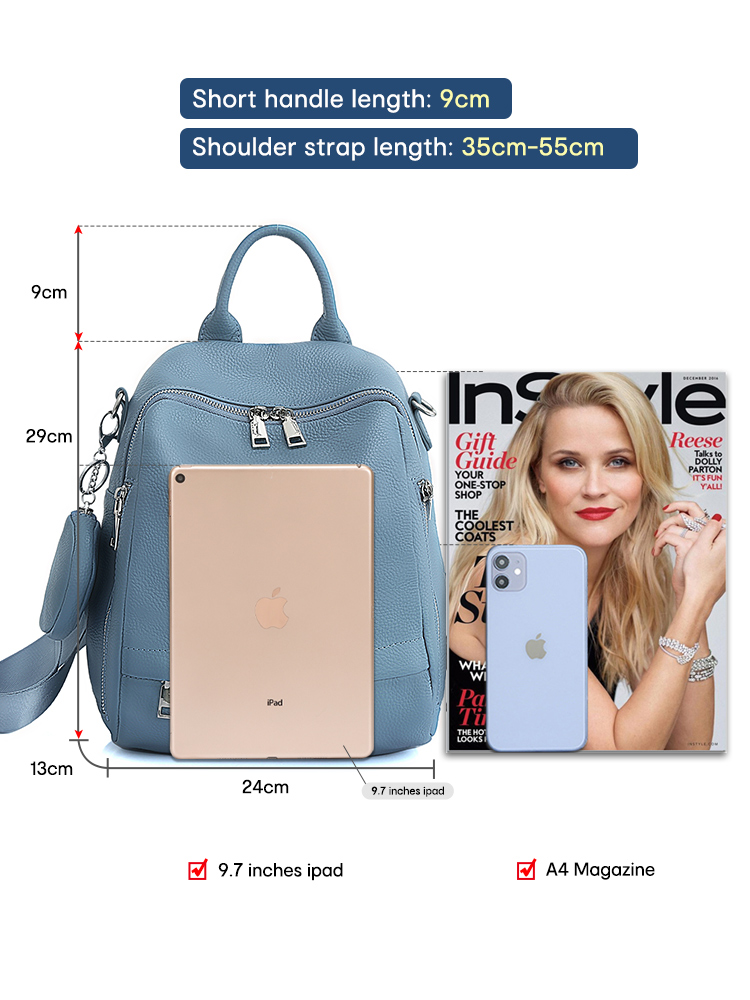 Zency Echt leren damesrugzak v - Fashion Backpack Women recensie en prijs