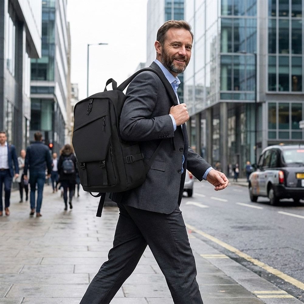 Mode zakelijke herenrugzak Zwa - Canvas Backpack Casual recensie en prijs