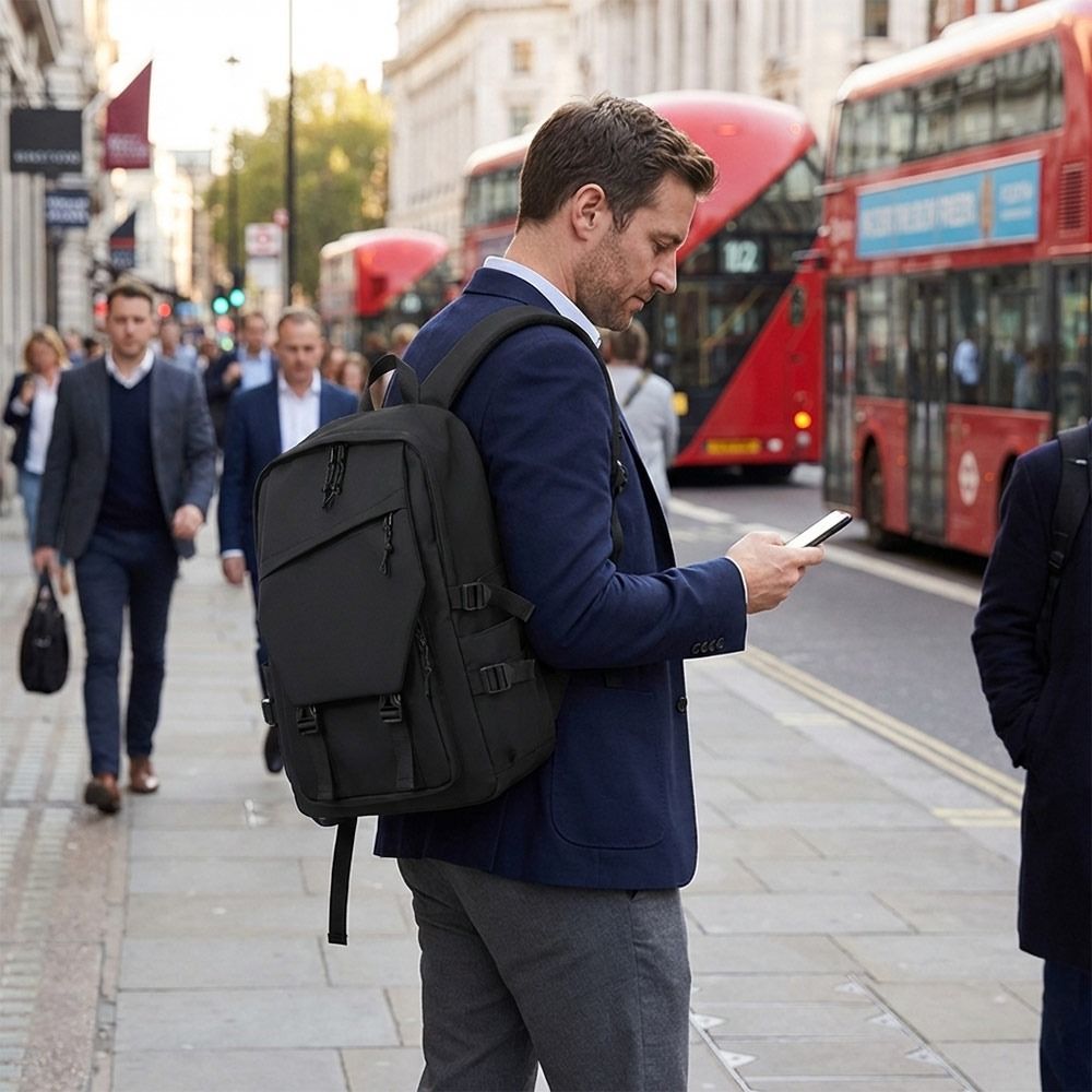 Mode zakelijke herenrugzak Zwa - Canvas Backpack Casual recensie en prijs