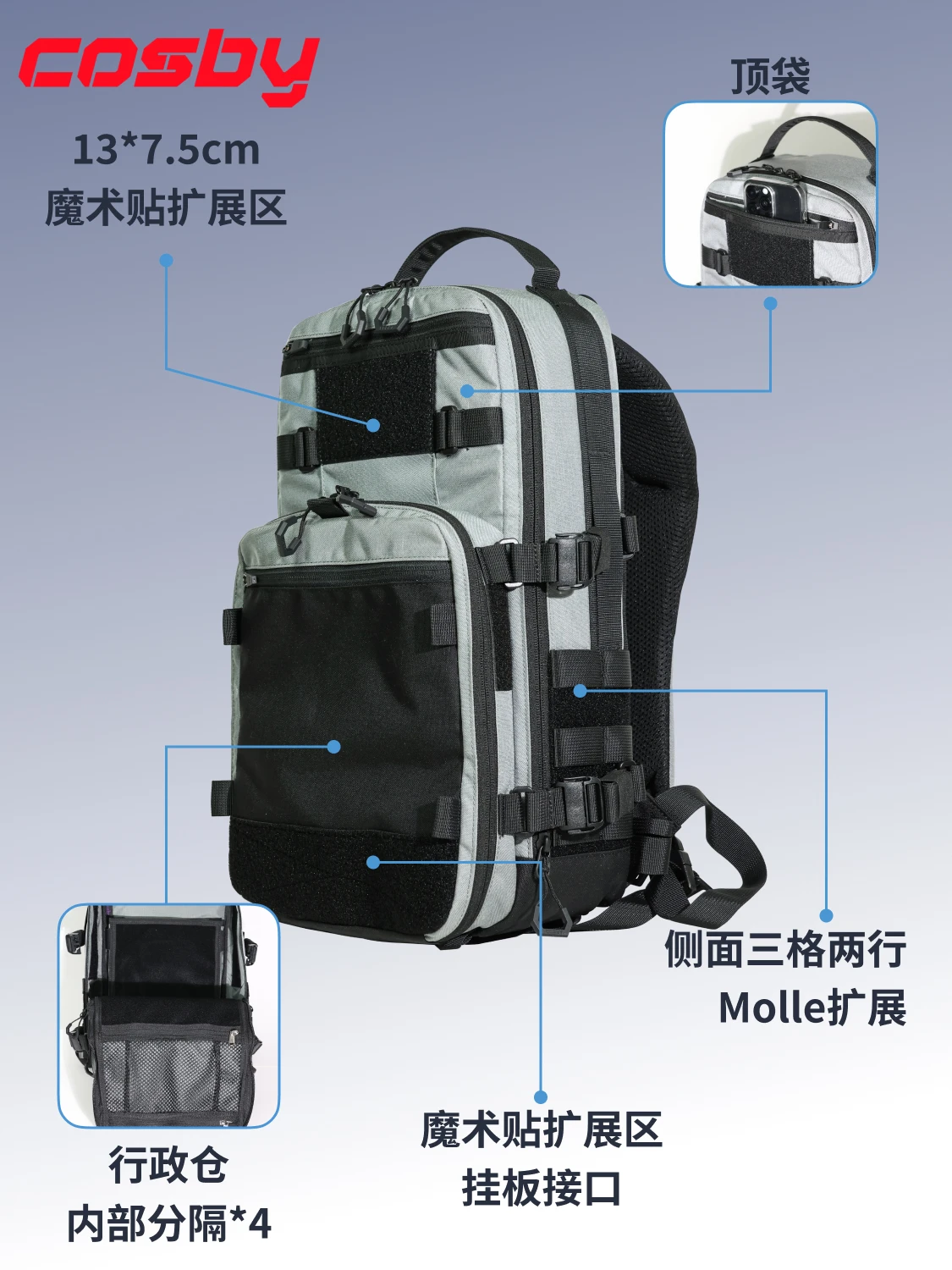 COSBY Acid Rain Functionele Ru - Urban Backpack Tactical recensie en prijs