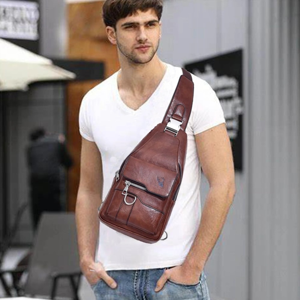 Schoudertas voor heren, crossb - Sling Backpack Shoulder recensie en prijs