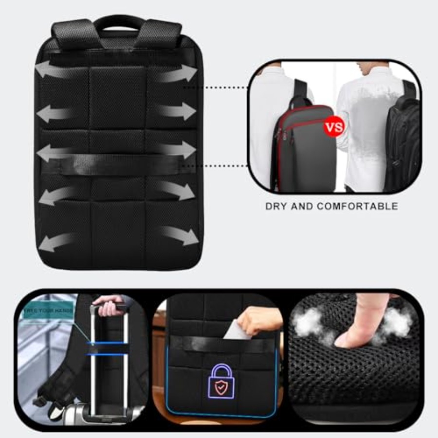 Slanke en uitbreidbare 15 15,6 - Travel Backpack Anti Theft recensie en prijs