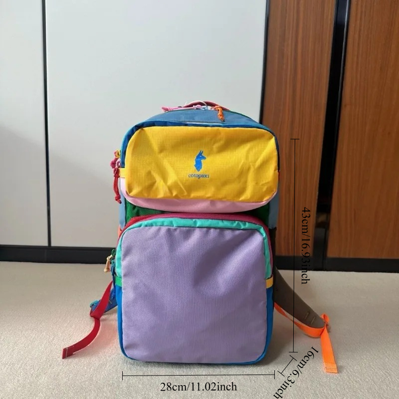 Dopamine Color Block-rugzak Li - Canvas Backpack Casual recensie en prijs