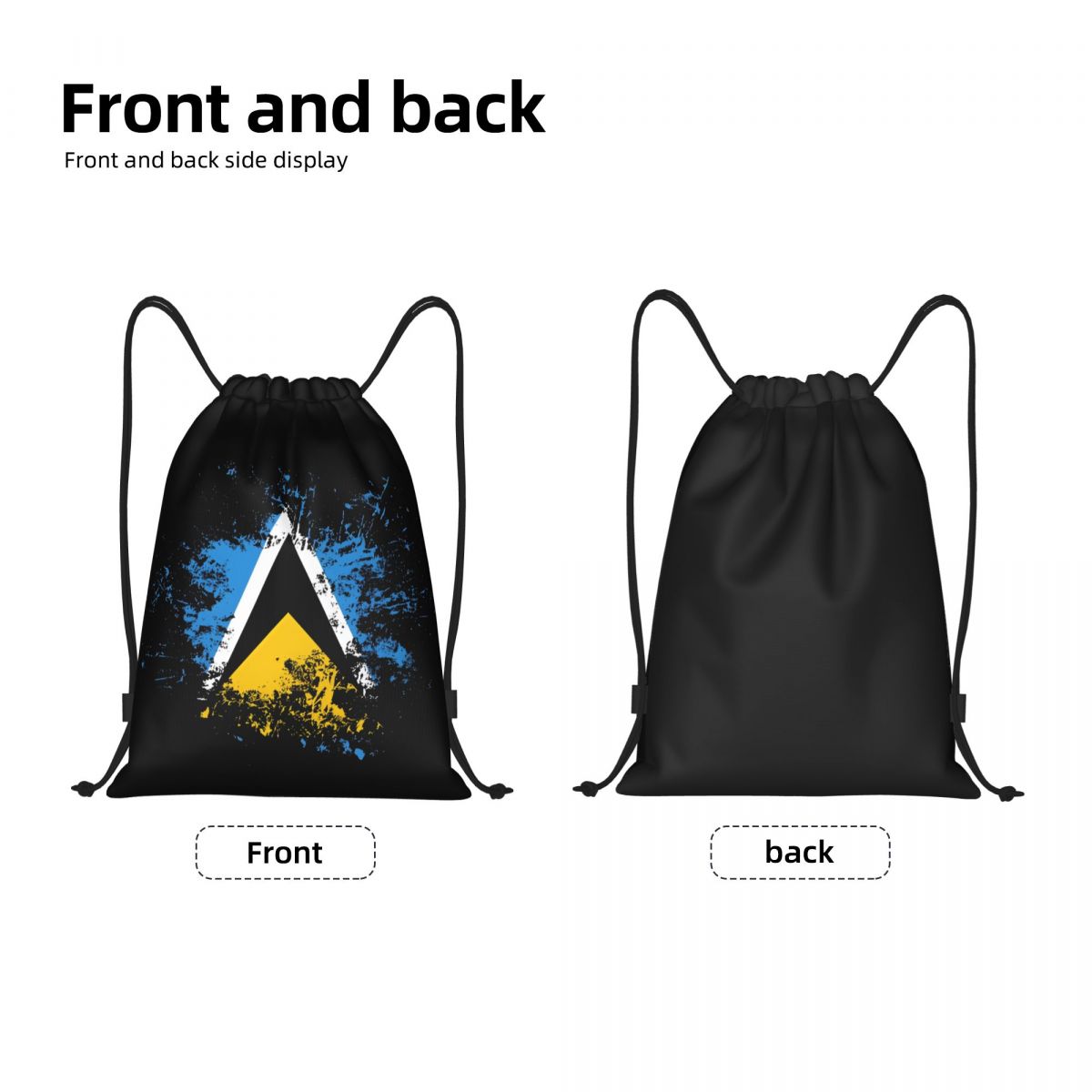 Saint Lucia Landvlag Aquarel T - Drawstring Gym Bag recensie en prijs