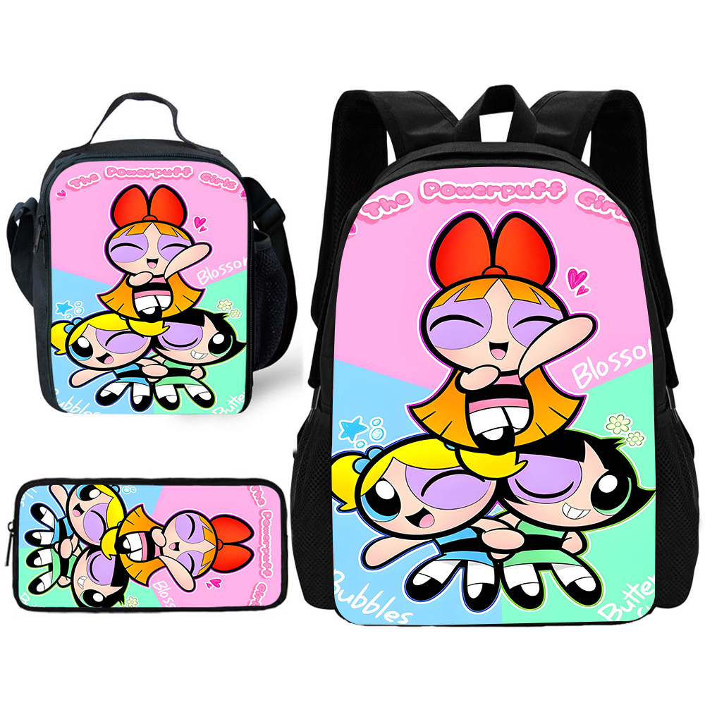Kind Schattige Anime Powerpuff - School Backpack Teen recensie en prijs