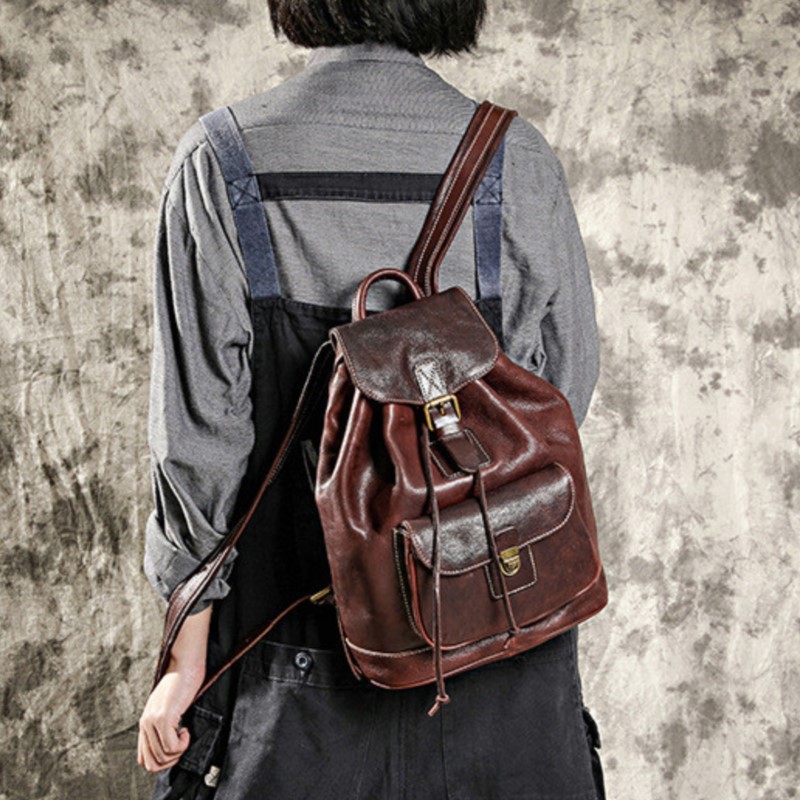 Johnature vrijetijdsreistas na - Leather Backpack Vintage recensie en prijs