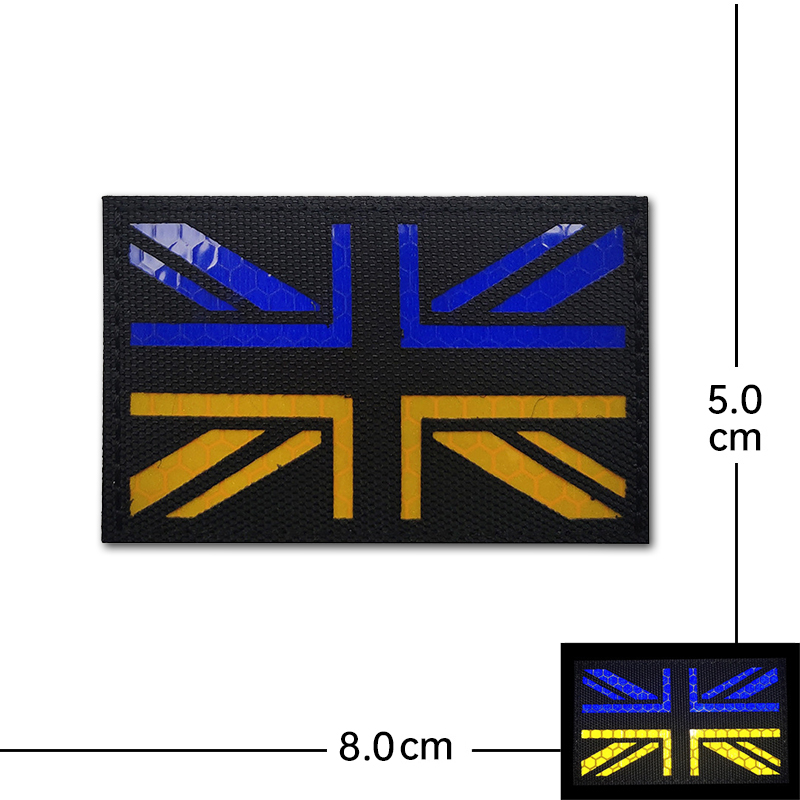 Blauwe Gele Vlag Badge Borduur - Rucksack Military Style recensie en prijs