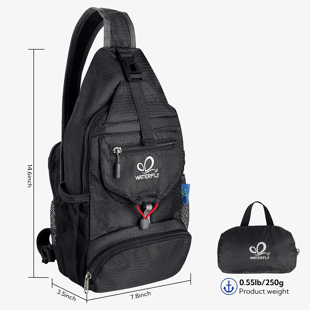 WATERFLY Borsttas Schoudertas  - Sling Backpack Shoulder recensie en prijs