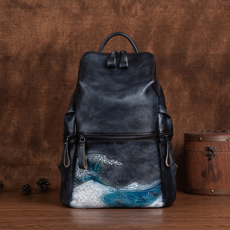 Echt Echt Zachte Lederen Vrouw - Leather Backpack Vintage recensie en prijs