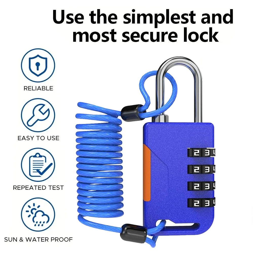 4-cijferig combinatiehangslot  - Travel Backpack Anti Theft recensie en prijs