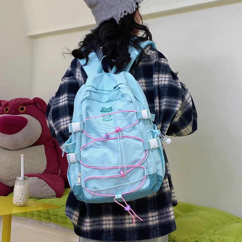 LINKERKANT Nylon damesrugzakke - School Backpack Teen recensie en prijs
