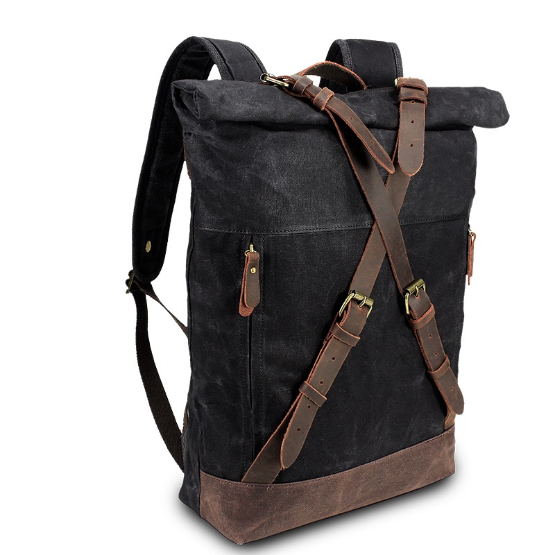 Retro Canvas Lederen Rugzakken - Leather Backpack Vintage recensie en prijs