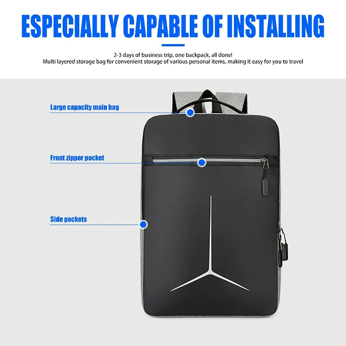 Mode anti-diefstal USB waterdi - Travel Backpack Anti Theft recensie en prijs